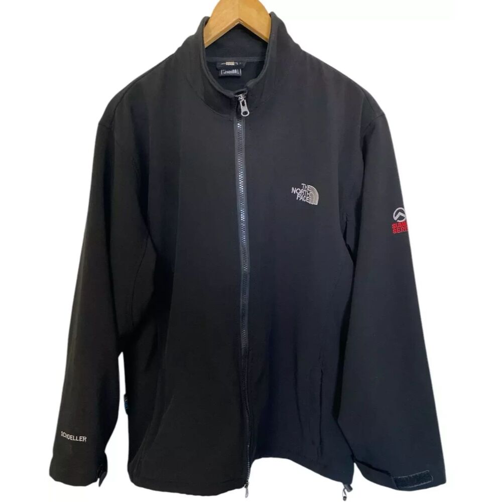NORTH FACE Womens Schoeller Summit Series Jacket Size XXL Black Full Zip Pockets